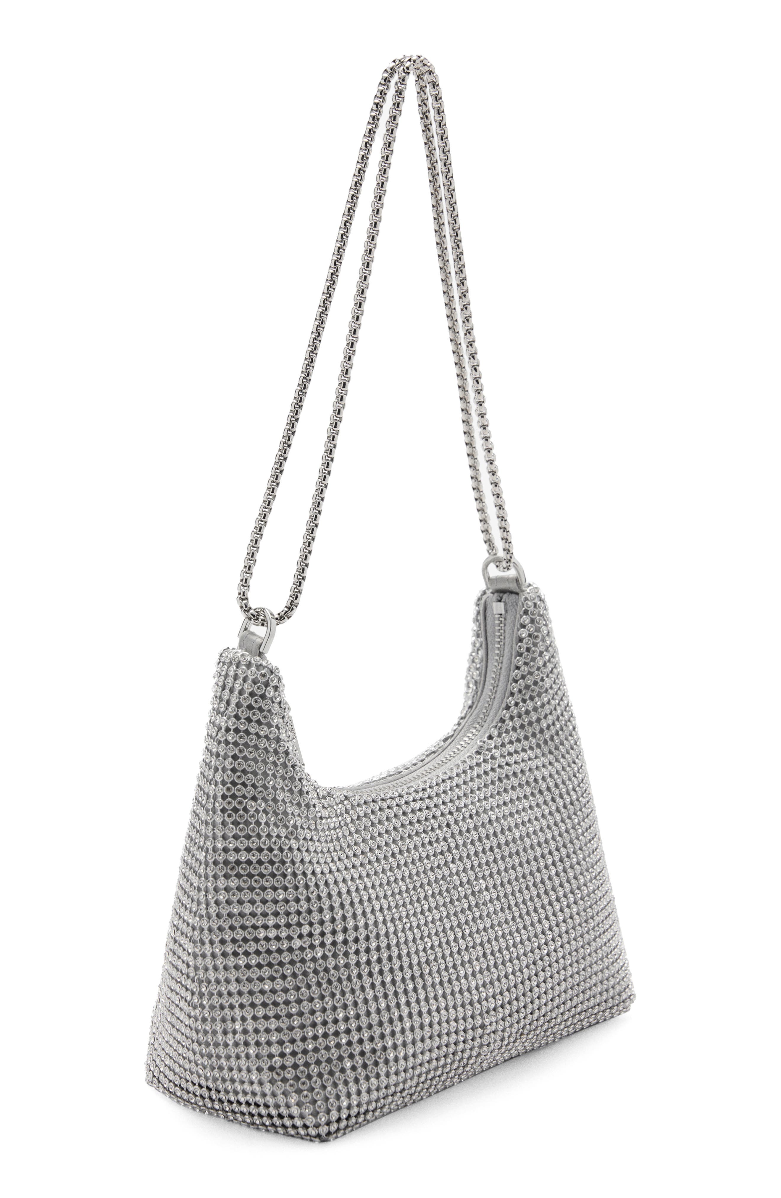MANGO Chain Strap Crystal Shoulder Bag, Alternate, color, 