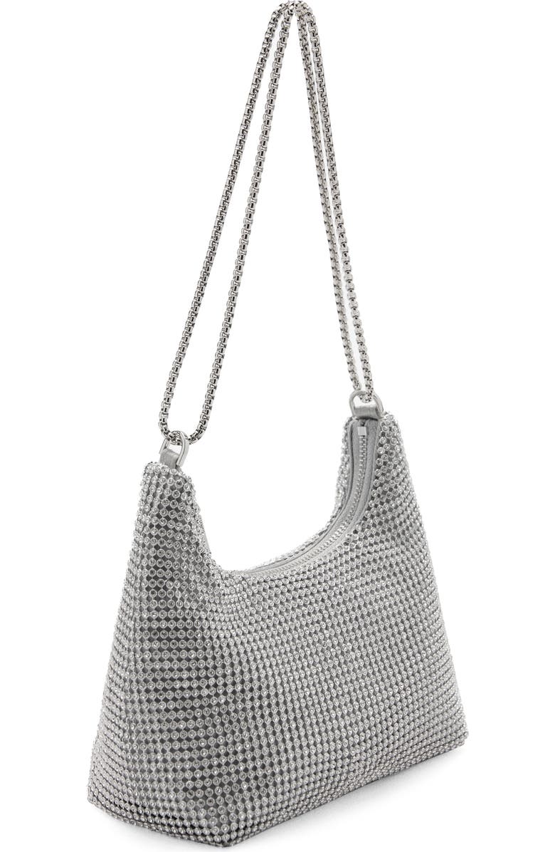 MANGO Chain Strap Crystal Shoulder Bag, Alternate, color,