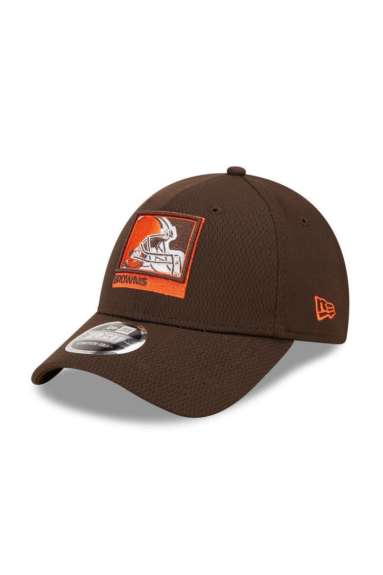 Men's New Era Brown Cleveland Browns Framed AF 9FORTY Snapback Hat, Main, color, Brown