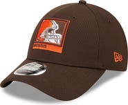 New Era Men's New Era Brown Cleveland Browns Framed AF 9FORTY Snapback Hat