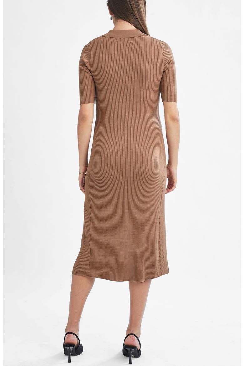 Elegance Knit Maternity Midi Dress, Alternate, color, Taupe