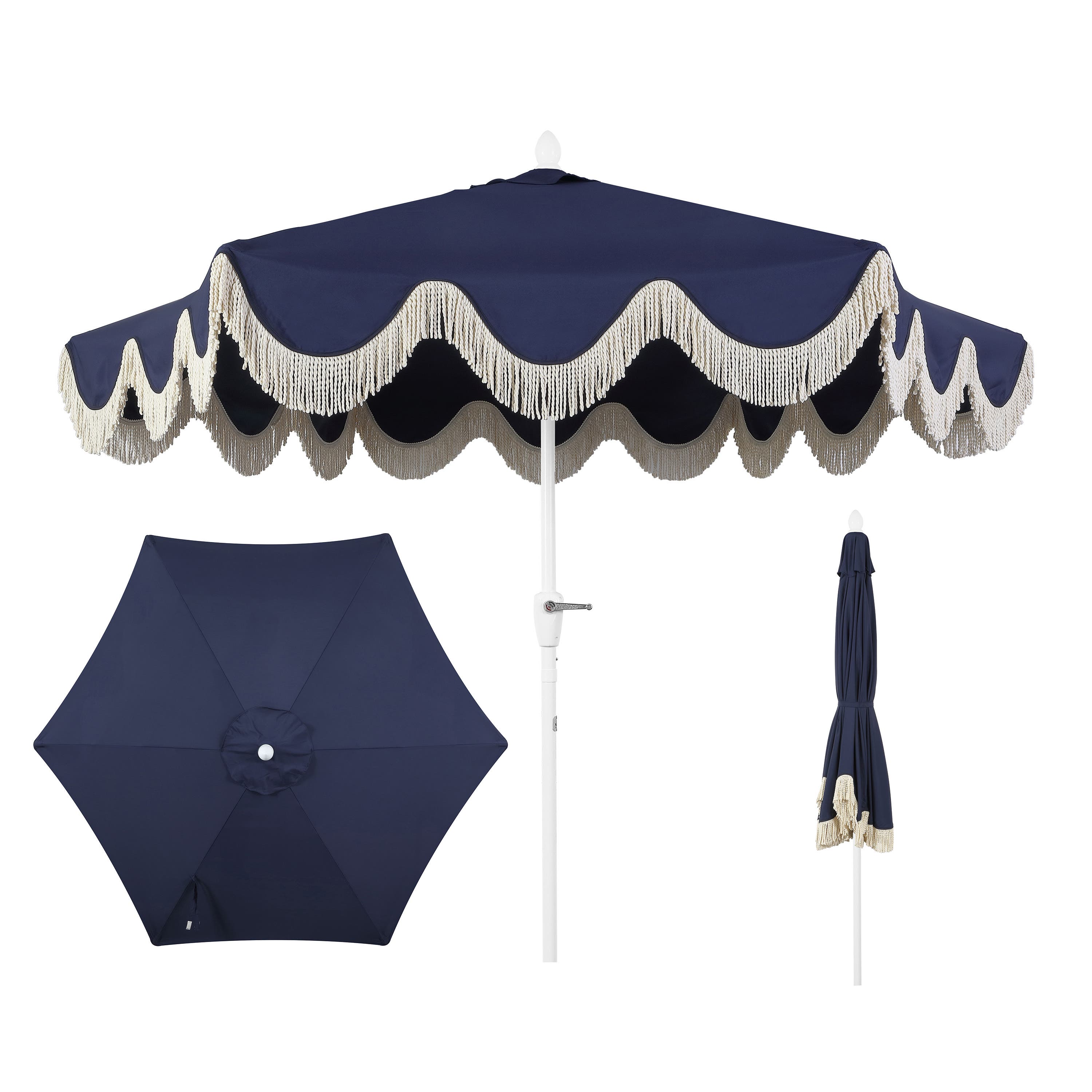 Navy/White Pole
