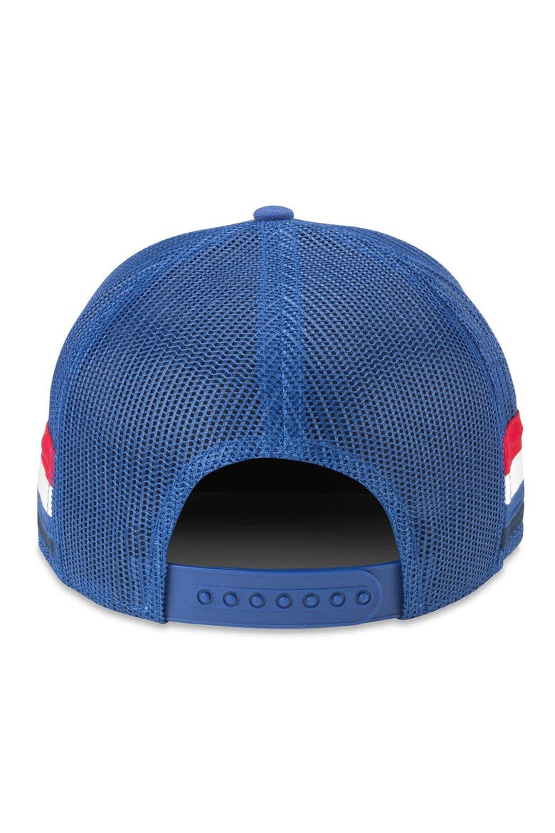 Men's American Needle Blue New York Rangers HotFoot Stripes Trucker Adjustable Hat, Alternate, color, Blue