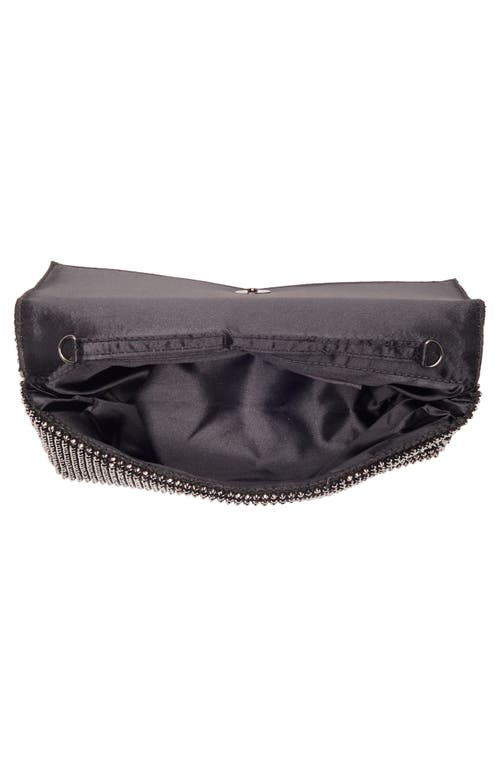 JESSICA MCCLINTOCK JESSICA MCCLINTOCK CORY CRYSTAL MESH FLAP CROSSBODY BAG 