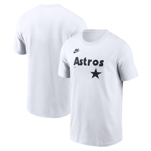 Men's Nike White Houston Astros Cooperstown Collection Logo T-Shirt