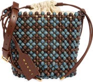 Marni Wood Bead Bucket Bag
