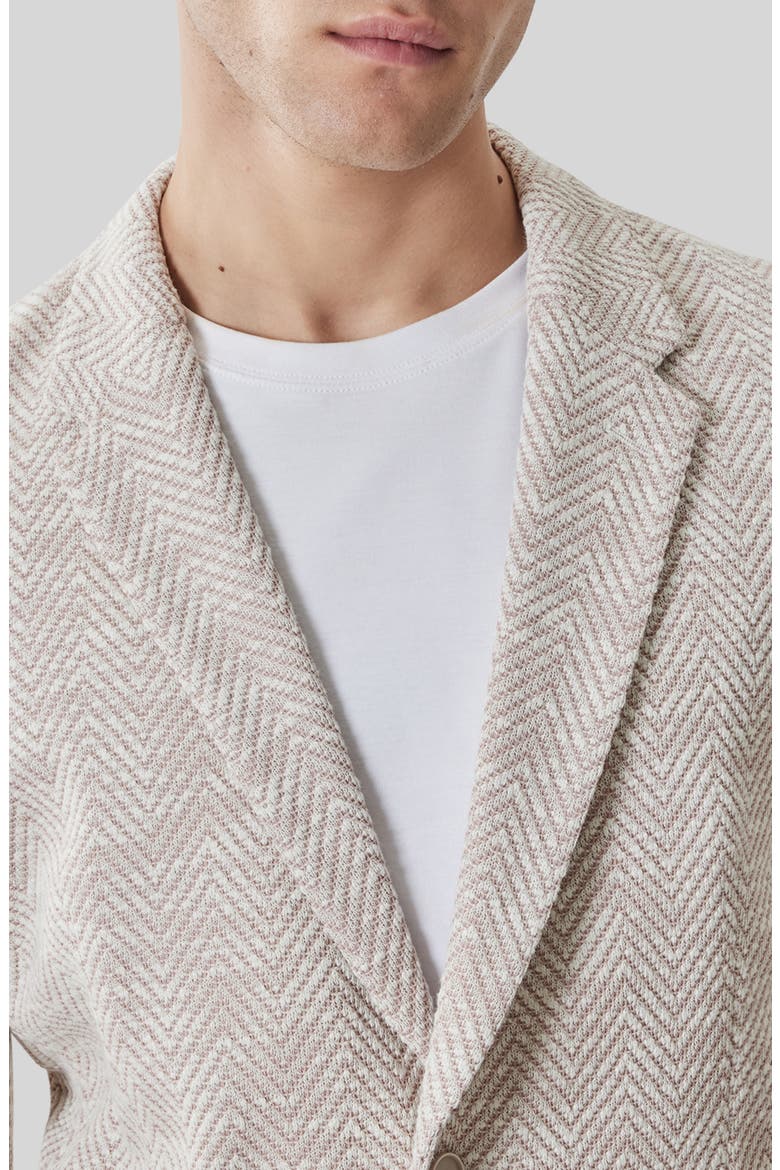 Jett Knit Herringbone Sport Coat, Alternate, color, SHADOW CORAL
