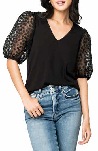 Megan Mixed Media Top