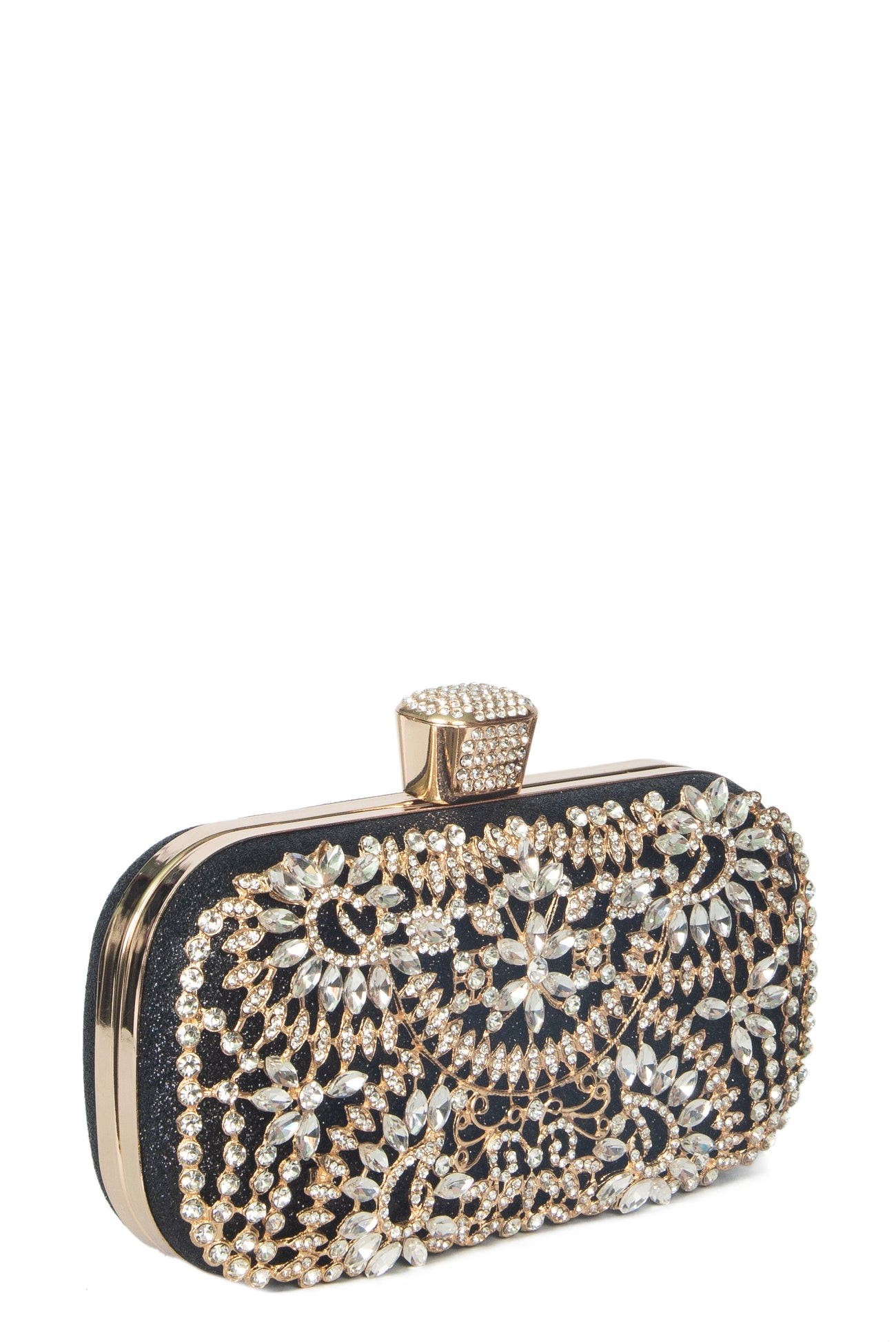 Lauren Lorraine Sofie Clutch, Alternate, color, Black