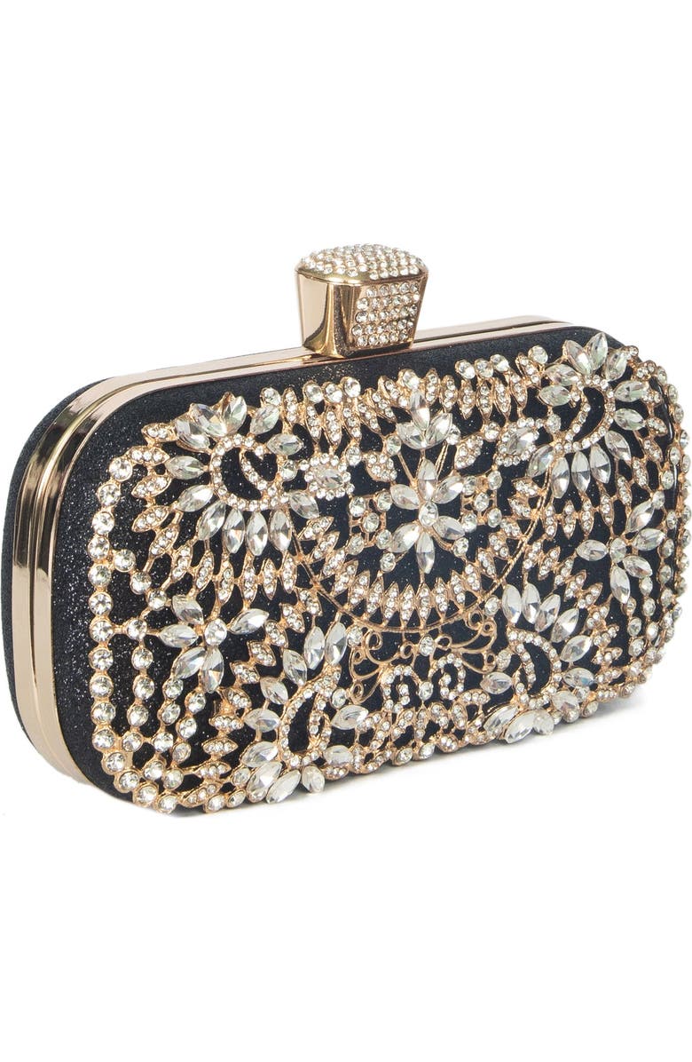 Lauren Lorraine Sofie Clutch, Alternate, color, Black