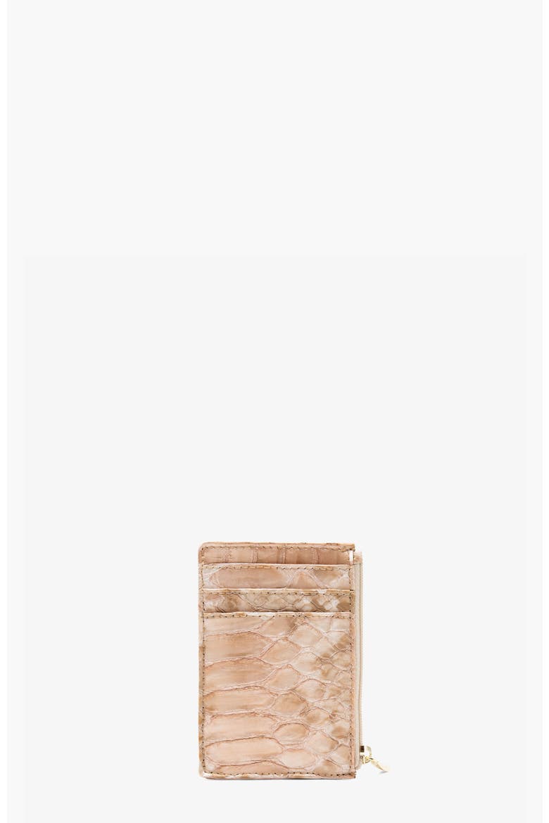 Gallop Patent Leather Slim Card Holder 573, Alternate, color, Beige