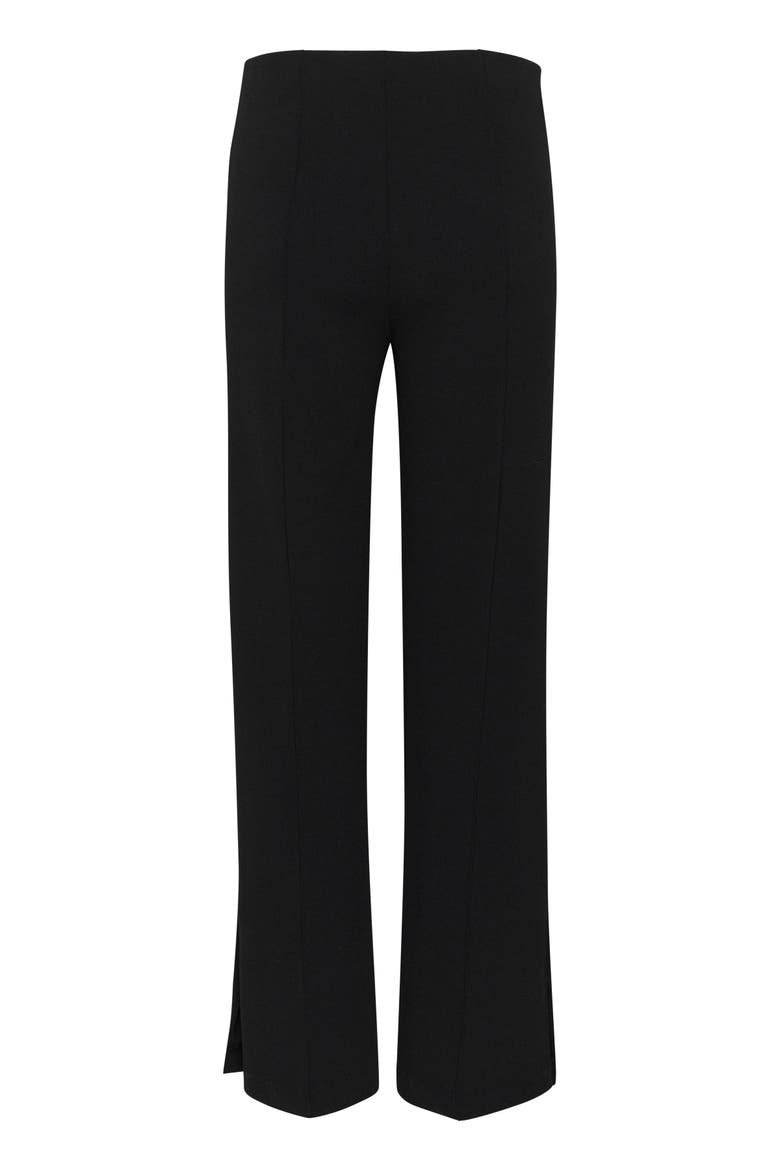 SLBea Wide Leg Regular Fit Trousers, Alternate, color, Black