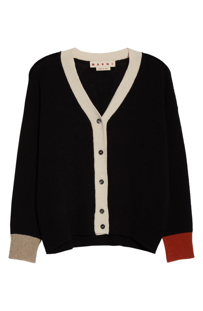 Marni Colorblock Cashmere Cardigan, Alternate, color,