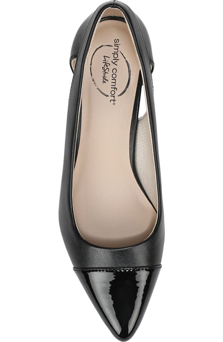 LifeStride Mina Wedge Pointed Toe Pump, Alternate, color, Black