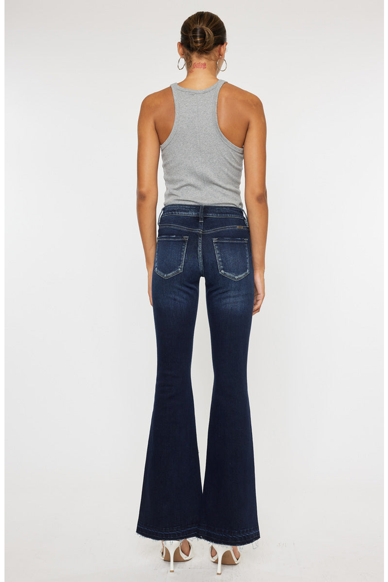 Lurice Mid Rise Flare Jeans, Alternate, color, Dark Wash
