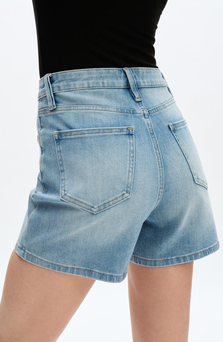 Bayeas Elowen High Waist Denim Shorts, Alternate, color, Light Blue
