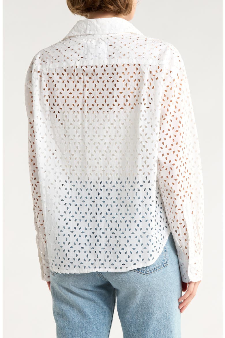 The Daily Eyelet Cotton Shirt, Alternate, color, AU NATUREL EYELET