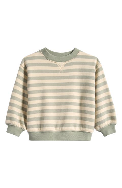 Kids' Stripe Organic Cotton Sweatshirt