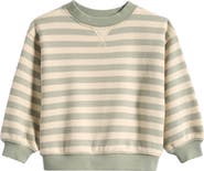 Rylee + Cru Kids' Stripe Organic Cotton Sweatshirt