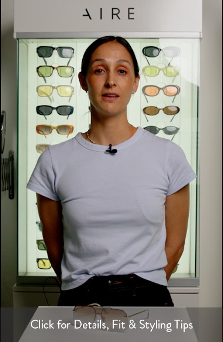 Venatici 137mm Aviator Sunglasses, sales video thumbnail