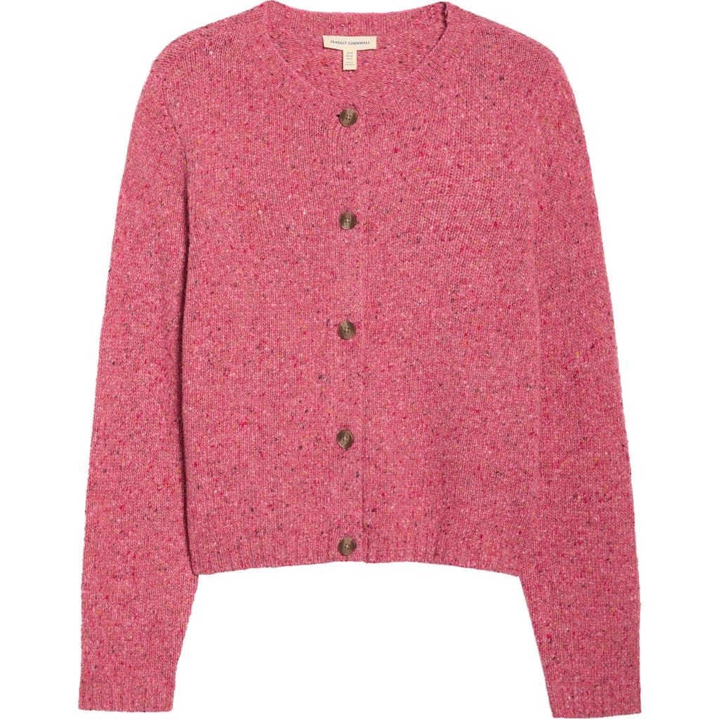Seasalt Cornwall Dawson Pick Merino Wool Blend Cardigan In Orange