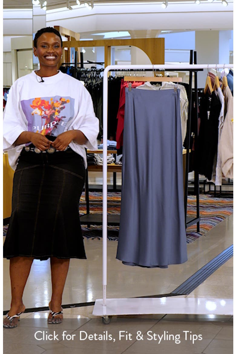 Satin Maxi Skirt video