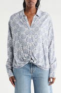 Splendid Mackenzie Paisley Print Blouse