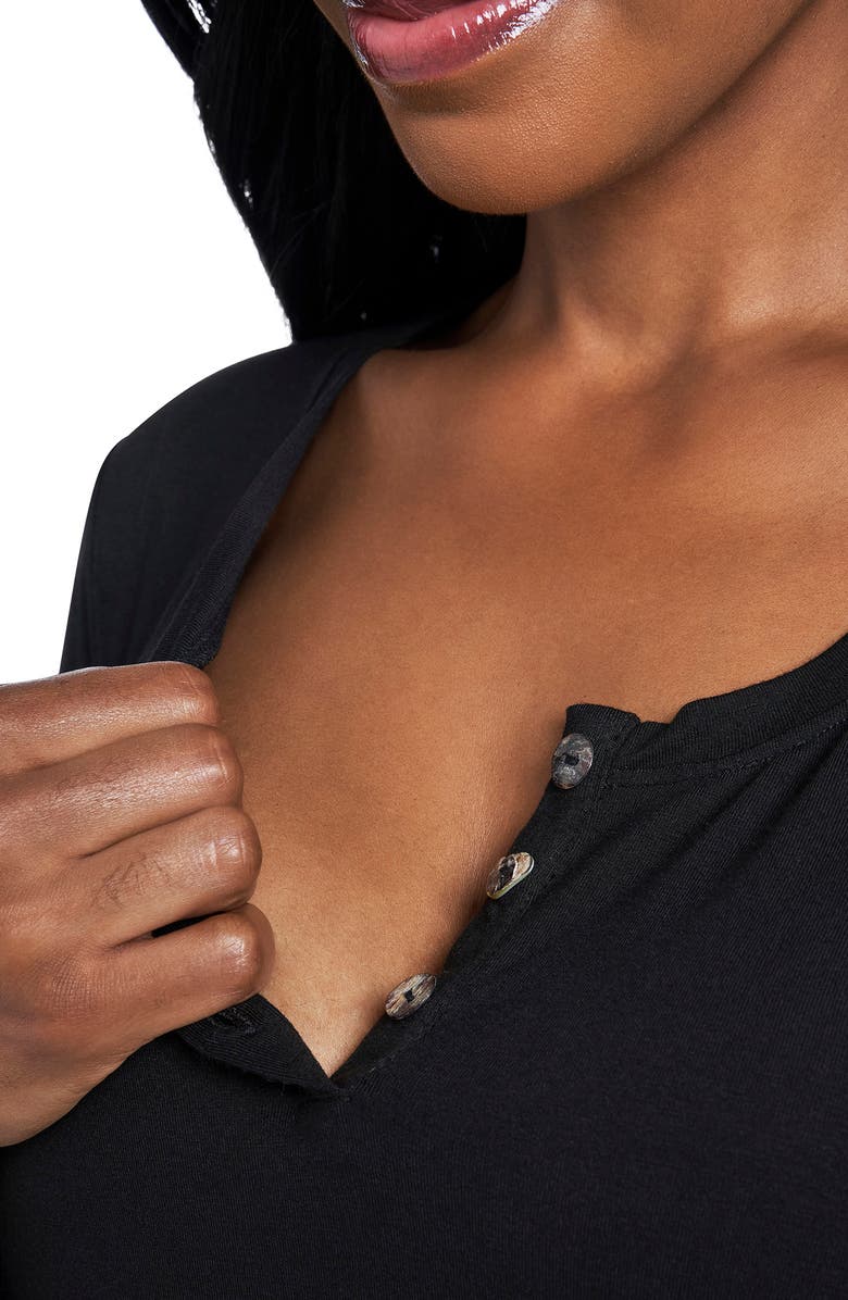 Everly Grey Laina Jersey Long Sleeve Maternity/Nursing Pajamas, Alternate, color,