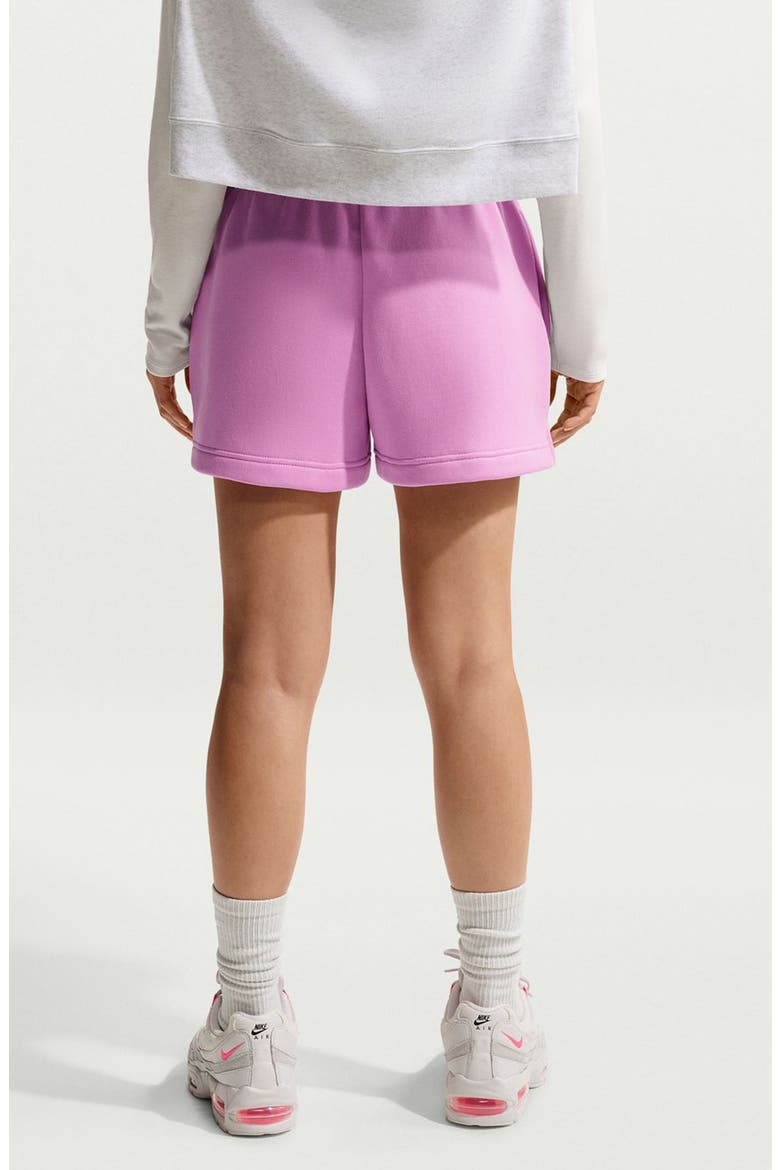 Sportswear Phoenix Fleece Mid-Rise 4-Inch Shorts, Alternate, color, LIGHT MAGENTA/ SAIL
