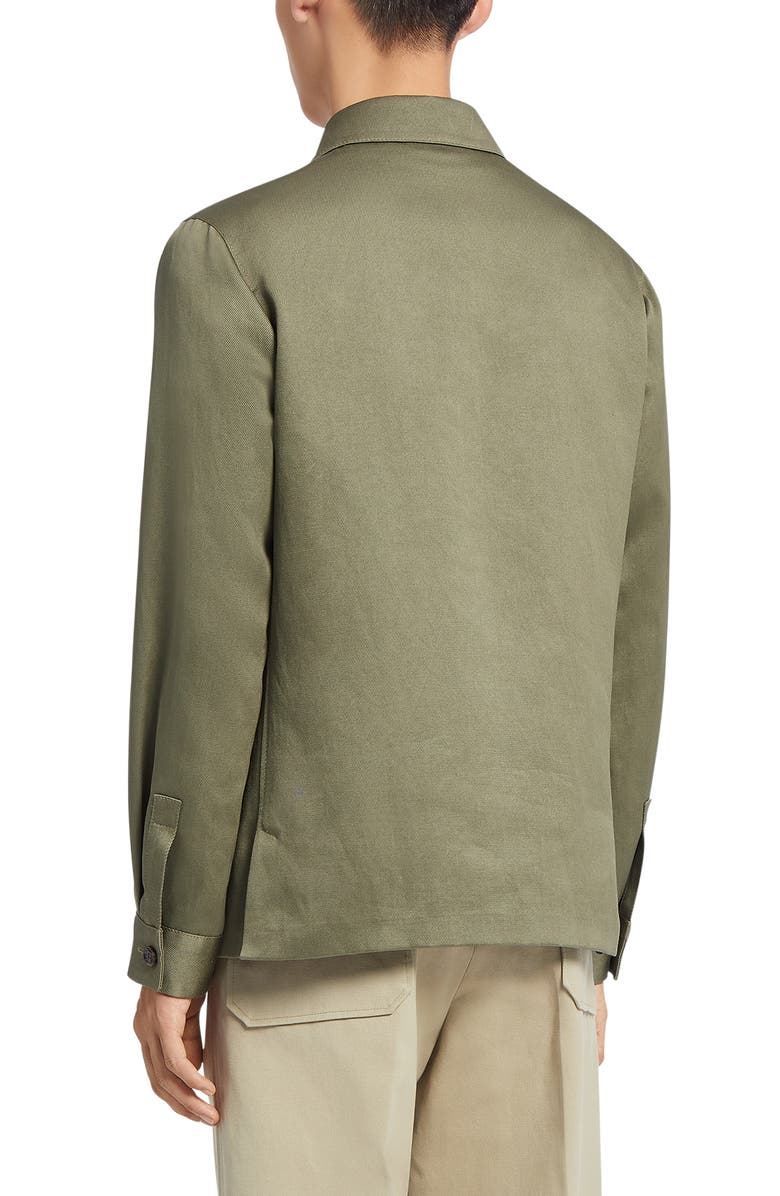 ZEGNA Cotton & Hemp Chore Jacket, Alternate, color,