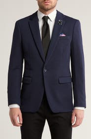 T.R. PREMIUM Slim Fit Knit Fashion Blazer