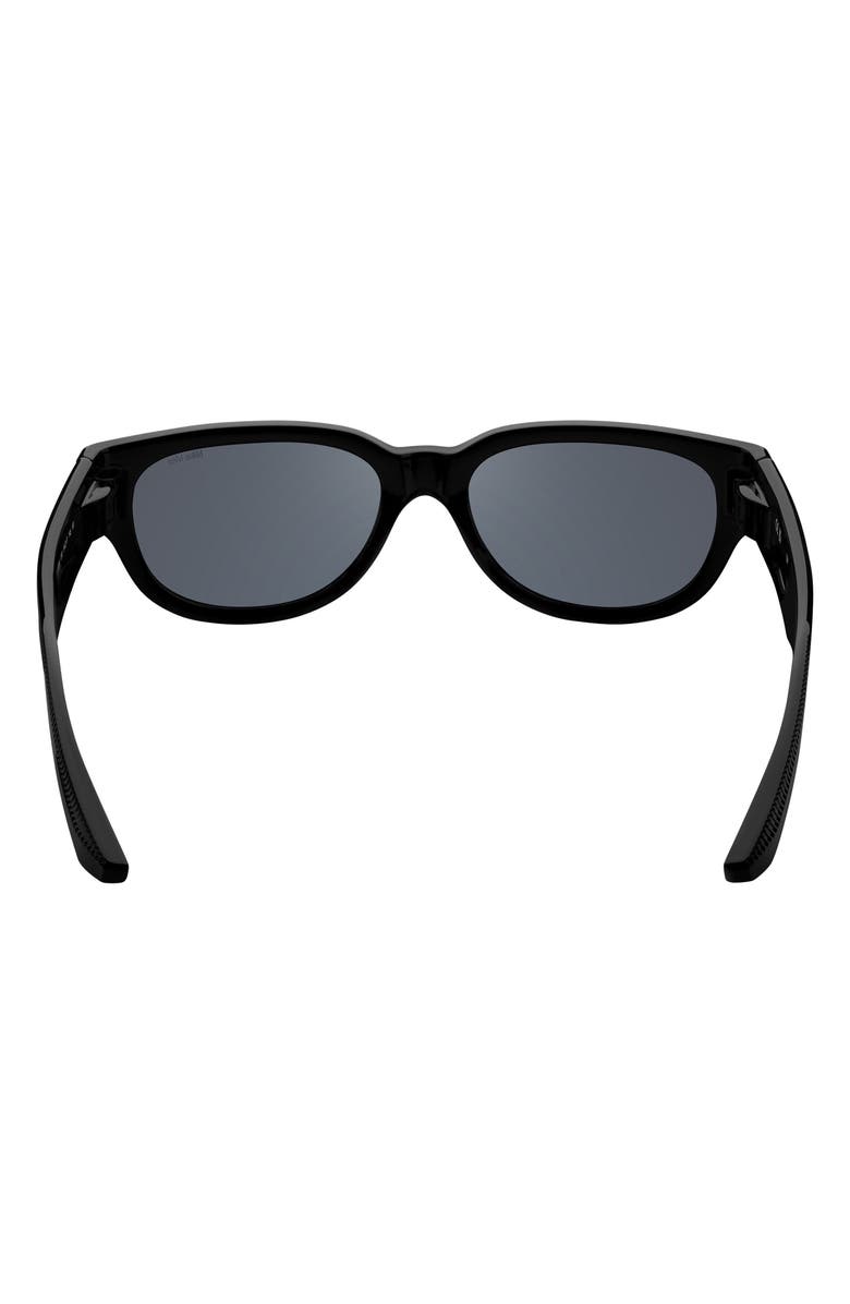 Nike Variant II 54mm Oval Sunglasses, Alternate, color, Black / Grey