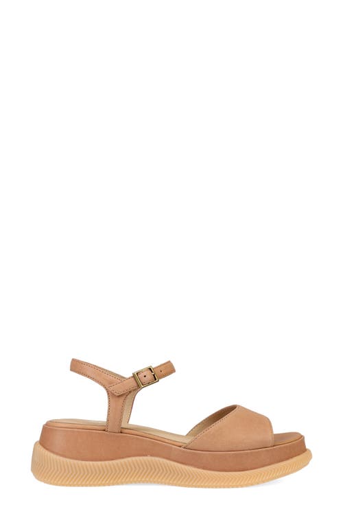 Eileen Fisher Ario Sporty Leather Wedge Sandals