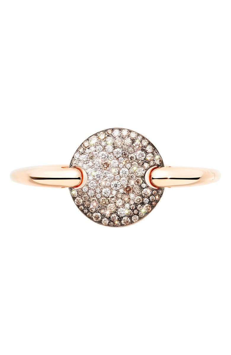 Pomellato Sabbia Diamond Pavé Cuff Bracelet, Alternate, color, Rose Gold