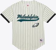 Mitchell & Ness Men's Mitchell & Ness Brian Dawkins Cream Philadelphia Eagles Name & Number Mesh Fashion Jersey