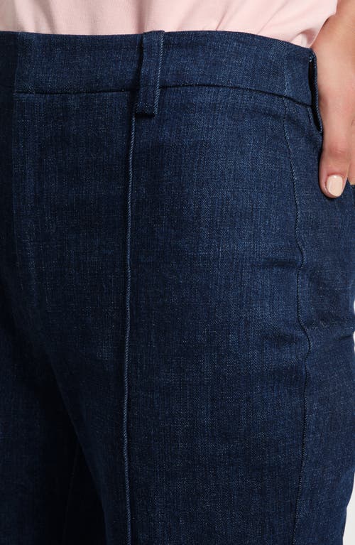 Isaac Mizrahi New York Seamed Flare Jeans In Multi