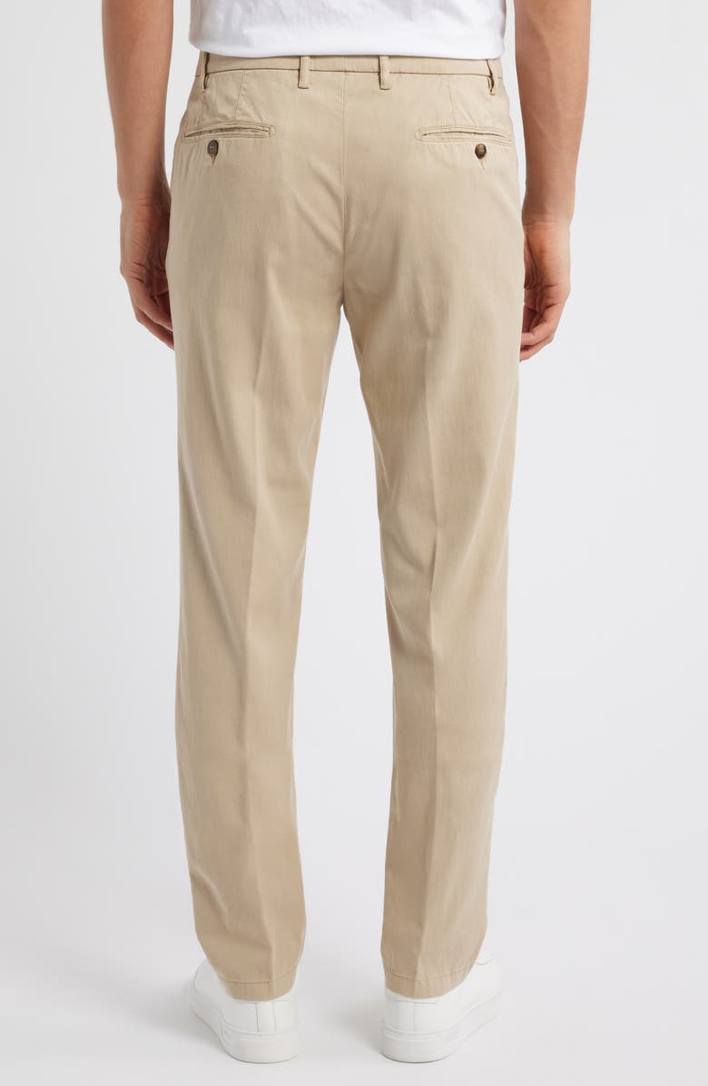 Canali Regular Fit Flat Front Comfort Twill Pants, Alternate, color, 
