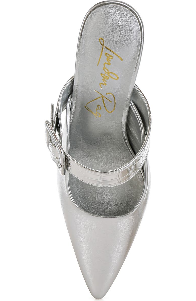 LONDON RAG Bismi Pointed Toe Mule, Alternate, color, Silver