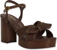 SHUSHOP Etta Studded Platform Sandal