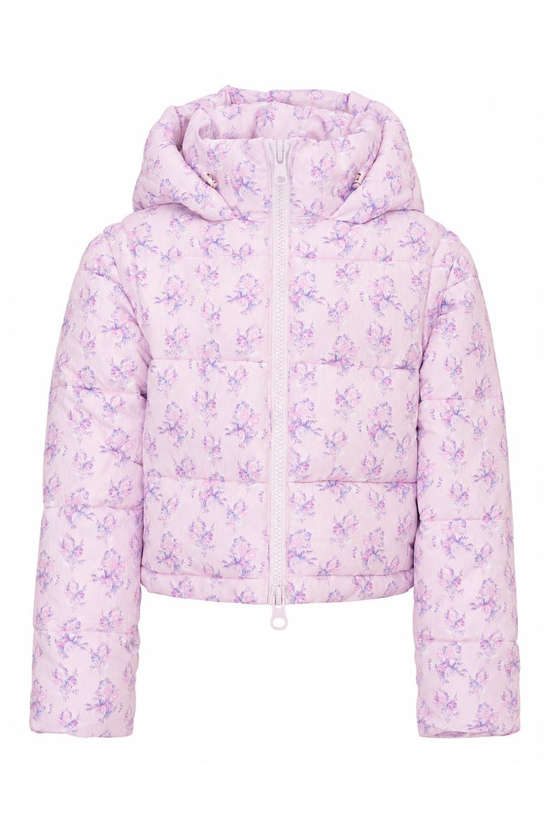 Kids' Moore Floral Puffer Jacket, Main, color, ICED MAUVE