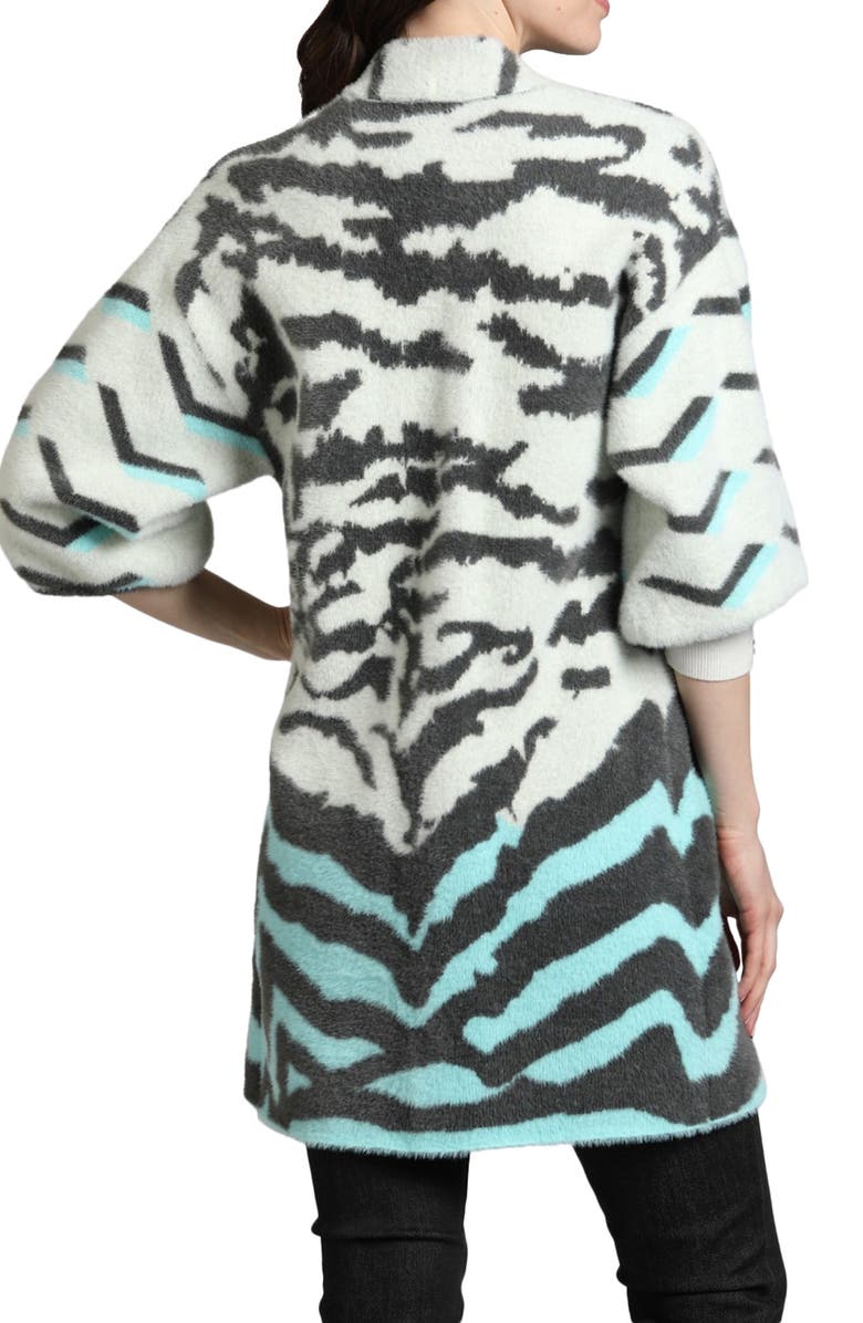 APNY Ombré Zebra Stripe Cardigan, Alternate, color, 