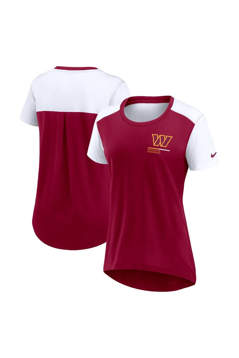 Women's Nike  Burgundy Washington Commanders Performance Fashion T-Shirt, Main, color, Burgundy