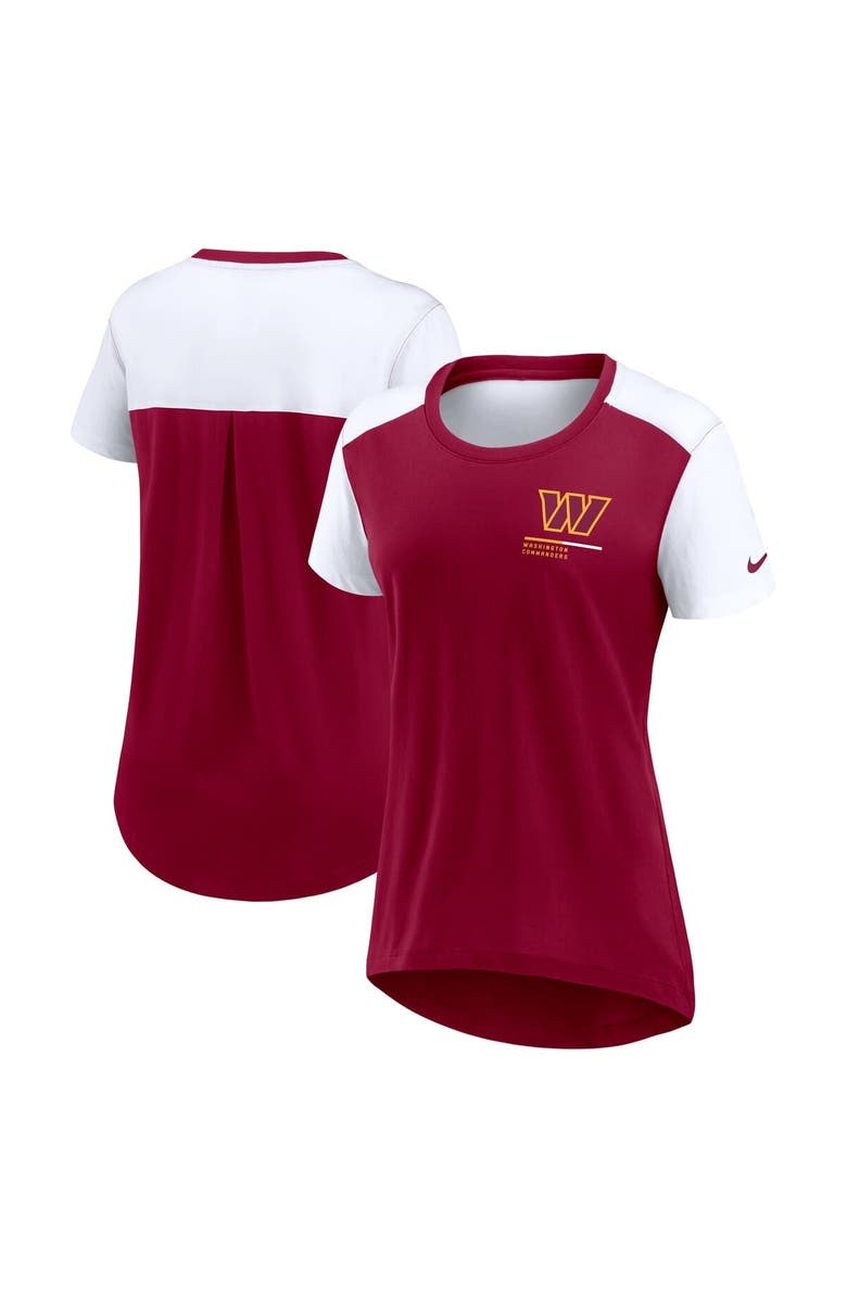 Nike Women's Nike Burgundy Washington Commanders Performance Fashion T-Shirt, Main, color, Burgundy