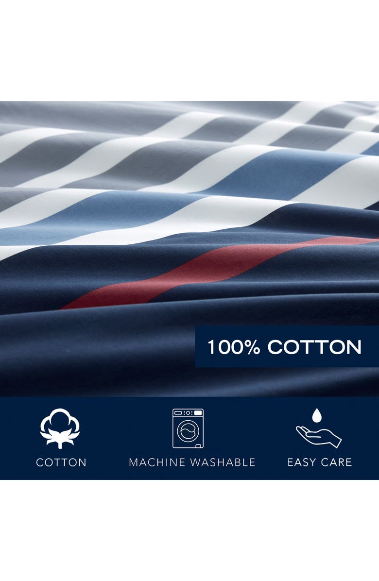 Nautica Bradford Duvet Set, Alternate, color, Navy