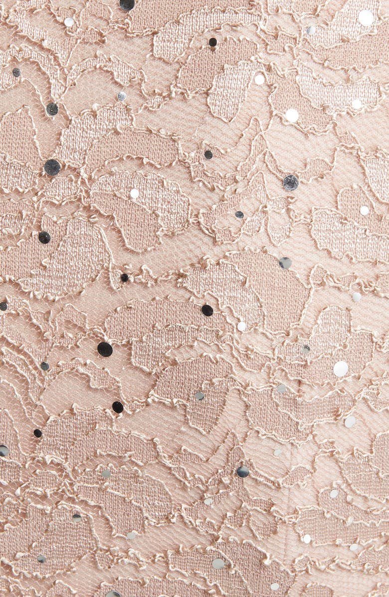 Connected Apparel Sequin Lace Cocktail Dress, Alternate, color,