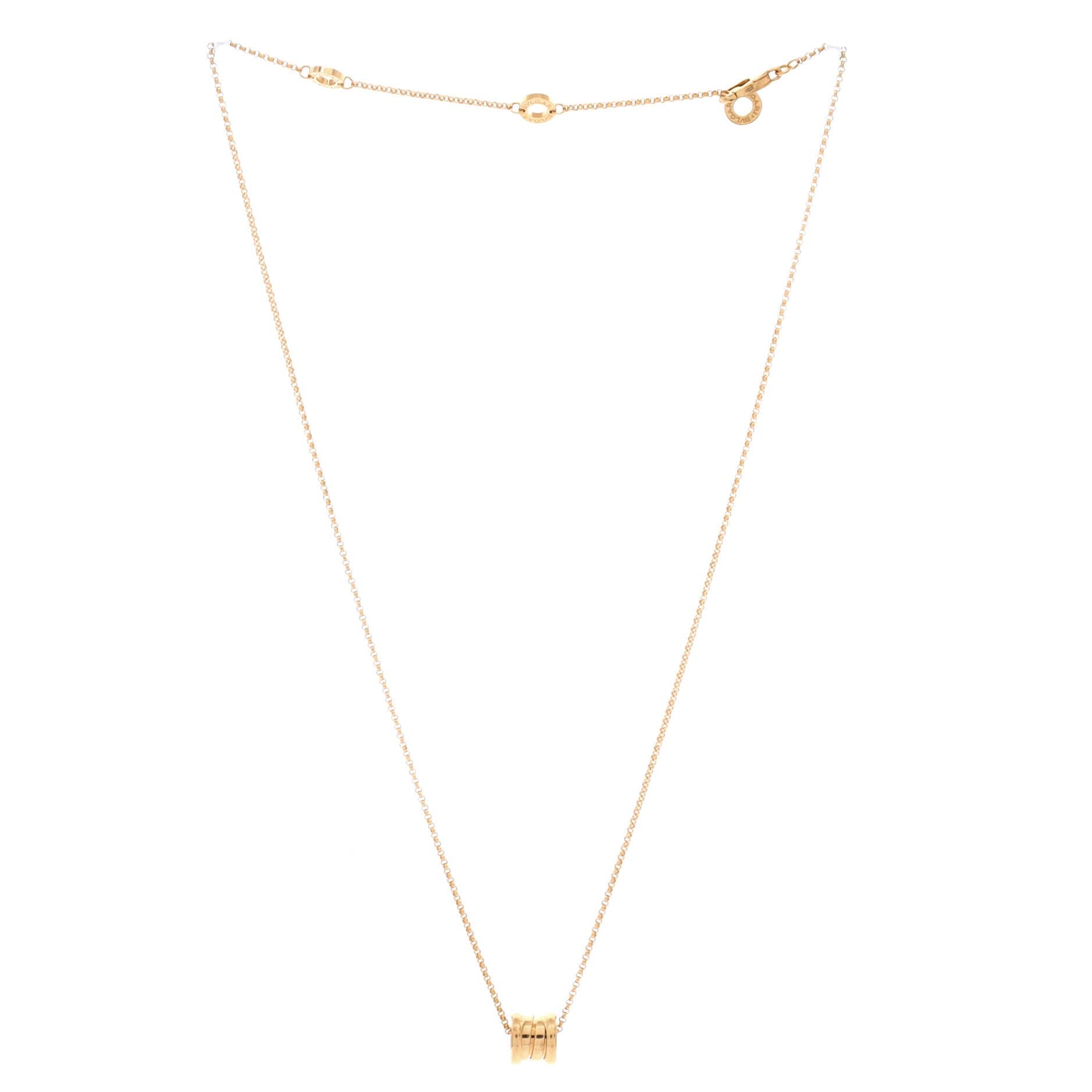B.Zero1 Pendant Necklace 18K Yellow Gold Mini, Alternate, color, Metallic Gold