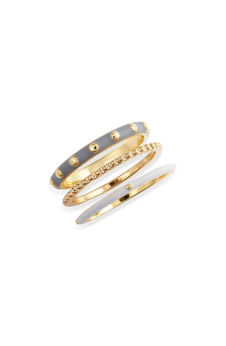 gorjana Amalfi Set of 3 Rings, Main, color, 