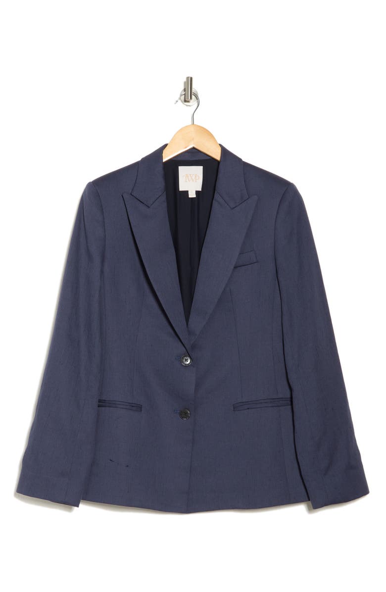 TWP Husband Peak Lapel Blazer, Alternate, color, Indigo