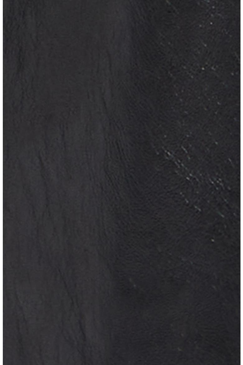 Kasia Burnished Leather Coat, Alternate, color, AMARONE/ BLACK
