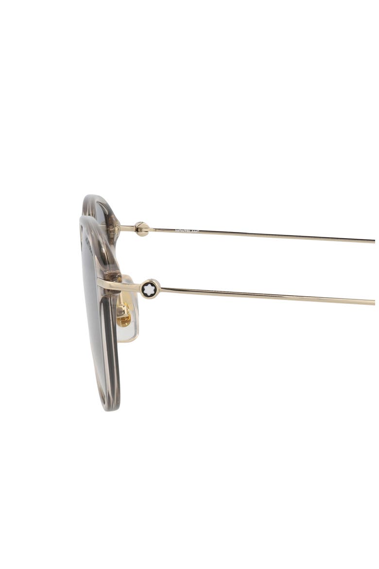 51mm Round Sunglasses, Alternate, color, BEIGE GOLD GREY